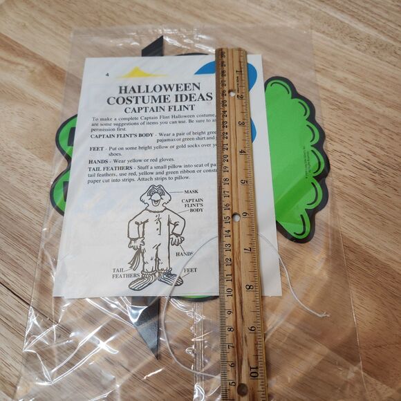 1990 Long John Silver’s Captain Flint Mask – Vintage Halloween Promo – Sealed - Picture 4 of 4